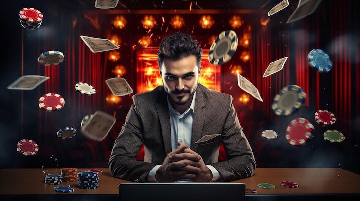 Texas Poker AI opponent gameplay interface on ligalgo login